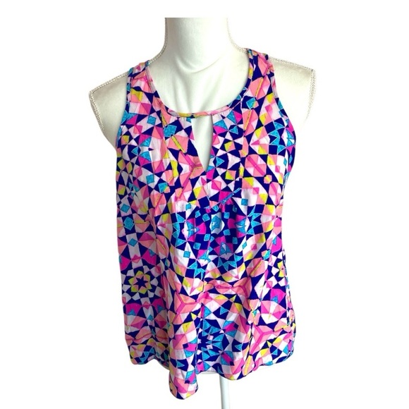 Alice & Trixie GeometricSilk Top - Picture 2 of 10